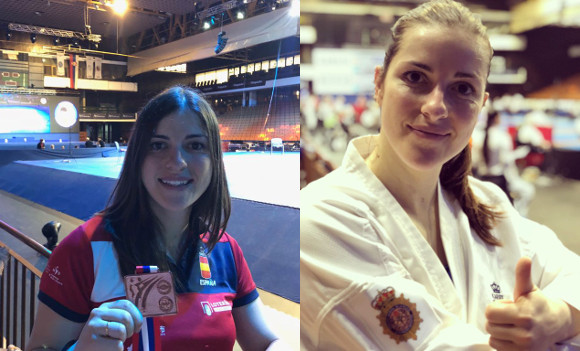 Laura Palacio Bronce en europeos de Karate